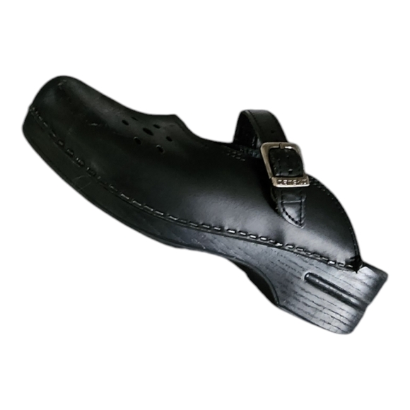 Dansko Merrie Mary Jane Black Leather Black Clogs/Mules Size 40 Euro/9.5-10 US - Picture 4 of 13
